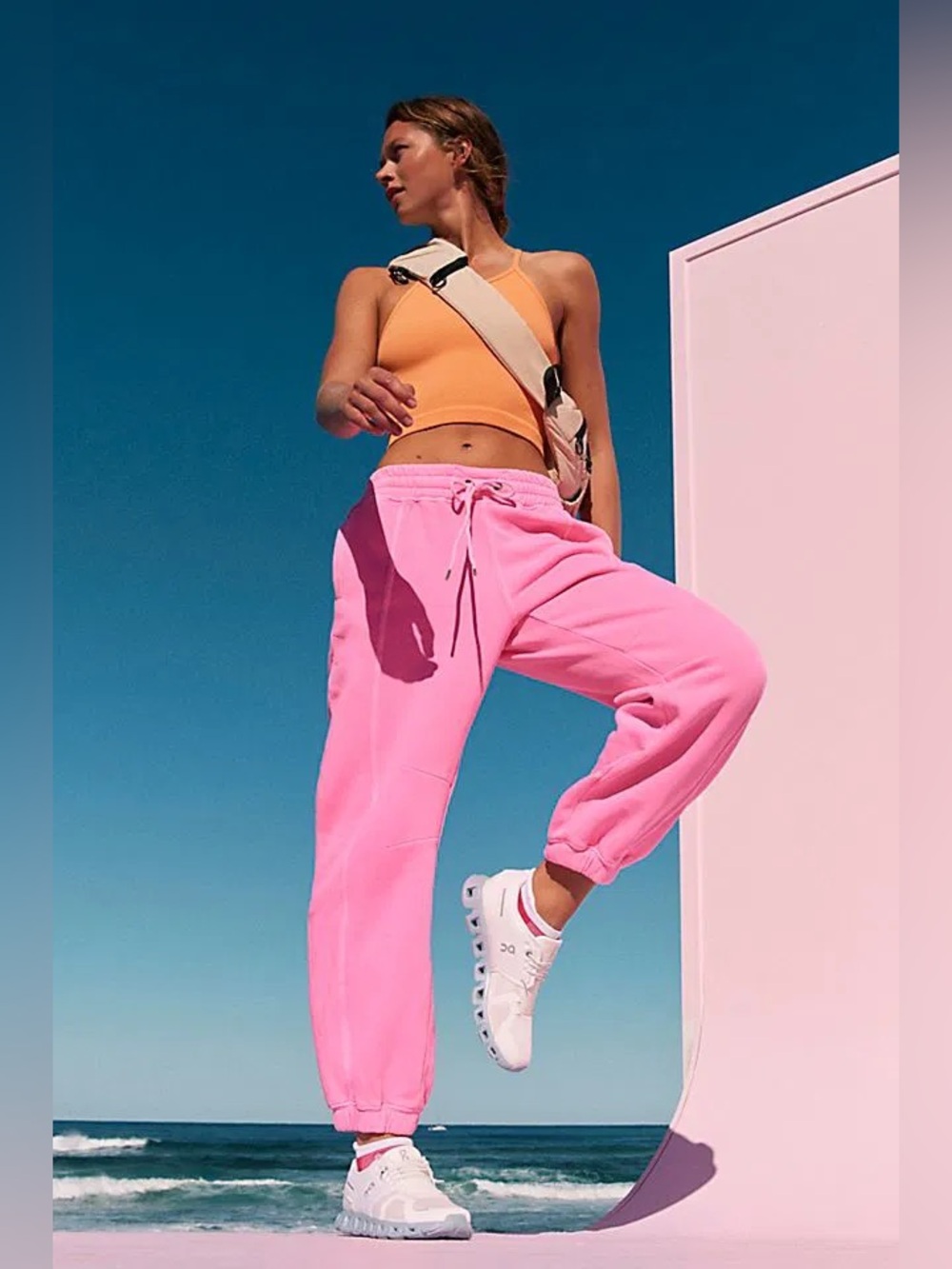 FP Movement Sprint To The Finish Joggers~Candy/Neon Pink SOLD OUT COLOR